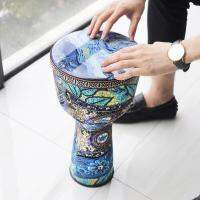 4นิ้ว6นิ้ว8.5นิ้วคุณภาพสูง Professional แอฟริกัน Djembe กลองไม้ที่มีสีสันเสียงดีเครื่องดนตรีแบบดั้งเดิม