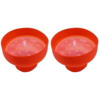 2X Popcorn Microwave Silicone Foldable Red Kitchen Easy Tools Diy Popcorn Bucket Bowl Maker with Lid