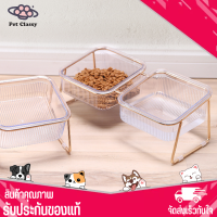 ?Pet Classy?ชามข้าว ชามน้ำ ชามข้าวคู่ ชามข้าวเดียว ชามให้อาหารแมว หมา สัตว์เลี้ยง ถ้วยข้าวแมว ถ้วยข้าวหมา ชามข้าวปากเฉียง