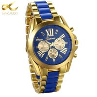 Lancardo Mens Watches Top Brand Luxury Gold Blue Steel Quartz Mens Watch 2021 Fashion Men Watches Male Clock Relogio Masculino