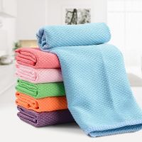 ❖▨♣ 1PC 30 x 40CM Water Absorbable Glass Kitchen Cleaning Towel Dish Cloth Wipes Household Table Window Cleaning Rags