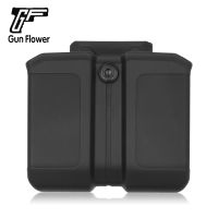 Gun Flower OWB Universal Polymer Mag Holster Plastic Double Stack Magazine Holder Pouch fit 9mm 0.4 Caliber