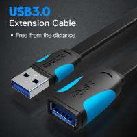 3/2/1.5/1/0.5ม. Usb 3.0ตัวผู้ไปยังตัวเมียสายพ่วงสายเชื่อมต่อข้อมูลความเร็วสูงสายไฟคอมพิวเตอร์การเชื่อมต่อ