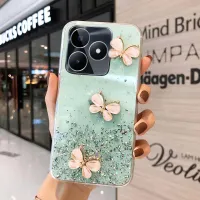 เคสมือถือสำหรับฝาหลัง Realme C51 ประกายดาวดวงจันทร์ซิลิโคนนิ่มใสรูปผีเสื้อกันการตกสำหรับ Realme C51เคสใส่โทรศัพท์