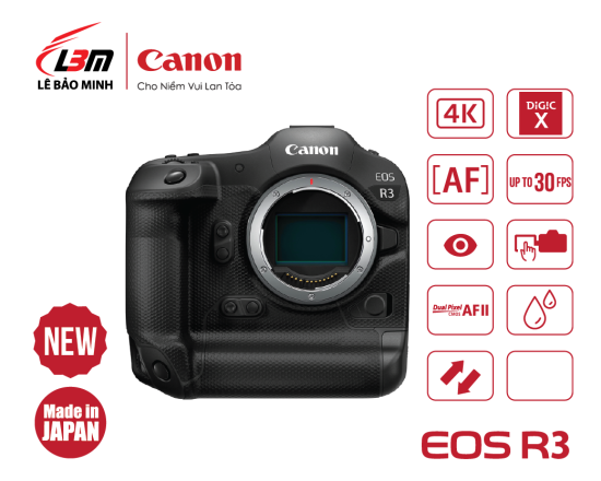 Máy ảnh canon eos r3 body - chính hãng lê bảo minh - ảnh sản phẩm 4