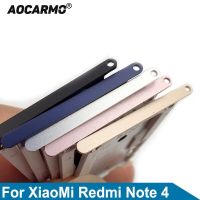 Aocarmo ถาดใส่ซิมการ์ด,อะไหล่ที่ใส่ช่อง SD ไมโคร SD เหมาะสำหรับ Xiaomi Redmi Note 4