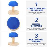 Mini Round Ironing Stool Solid Wood Auxiliary Tool Small Table Sleever Board For Home Clothes Collars Shoulders Gadget