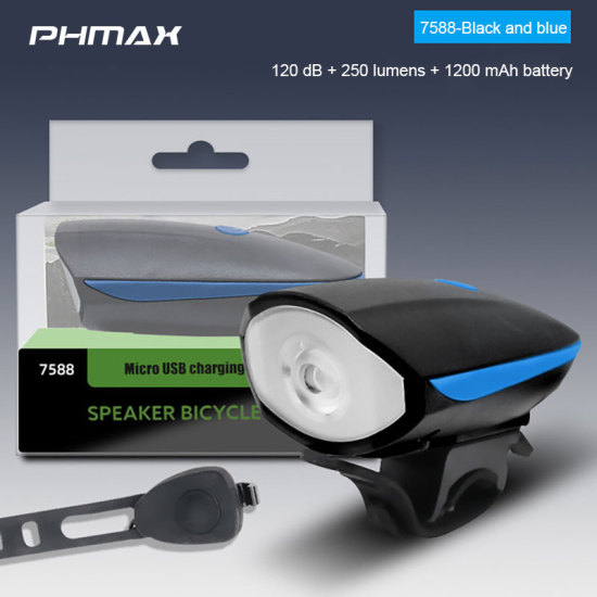 Phmax đèn xe đạp đèn còi xe đạp leo núi chống nước 1200mah sạc usb ipx5 - ảnh sản phẩm 8