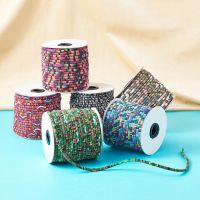 50yards/Roll 4/6mm Rope Cloth Ethnic Cords Ropes Thread For DIY Jewelry Making Necklaces Bracelets Crafts Supplies Handmade