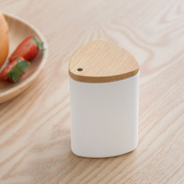 fashion-simple-toothpick-jar-box-portable-toothpick-dispenser-wooden-lid-plastic-toothpick-canister-home-dining-table-decoration