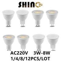 1-12ชิ้น LED สปอตไล GU10 MR16 GU5.3 AC220V Super Bright อบอุ่นแสงสีขาวเปลี่ยน50วัตต์100วัตต์หลอดฮาโลเจนเหมาะสำหรับห้องครัว