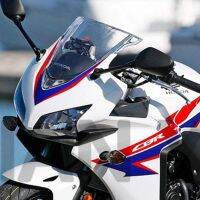 ☎รถจักรยานยนต์สำหรับ Honda CBR500R CBR 500 R 2013-2015 13 14อุปกรณ์ดูแลกระจกรถลมเบี่ยงคุณภาพสูงใส