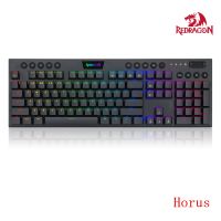 Redragon Horus K619 RGB คีย์บอร์ดเล่นเกม low profile แบบมีสาย (EN/TH)