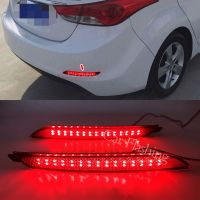 ไฟท้ายกันชน LED 2ชิ้นสำหรับ Hyundai Elantra 2012 2013 2014ไฟท้ายกันชนไฟตัดหมอกตัวสะท้อนแสง