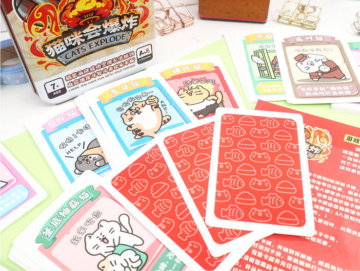แมวจะระเบิด-กลุ่มผู้เล่นหลายคนเวอร์ชันภาษาจีนสร้างการ์ดเกมเดสก์ท็อปปาร์ตี้สบายๆสำหรับผู้ใหญ่