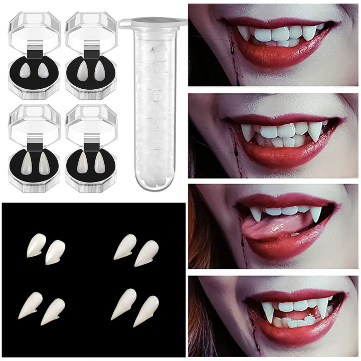 Cheap Solid Tooth Glue Tooth Repair Granules DIY Vampire False Teeth Zombie  Teeth COSPLAY Props Makeup