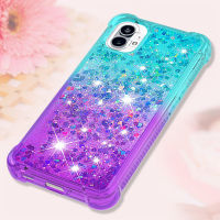 2023HOtNewFor Nothing Phone 1 Case Glitter Gradient Liquid Quicksand Case For Nothing Phone 1 One Phone1 Cover Fundas Capa