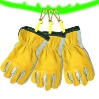 NMSafety Yellow Cowhide Work Gloves Mens Leather Construction Safety Welding Protective Glove