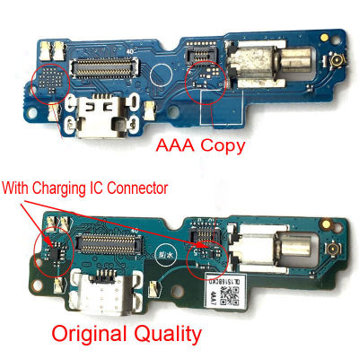 ไวเบรเตอร์ยืดหยุ่นสำหรับ ASUS Zenfone 4 Max Pro ช่องเสียบเครื่องชาร์จ ZC554KL พอร์ตแท่นชาร์จ USB บอร์ด PCB ไมโคร