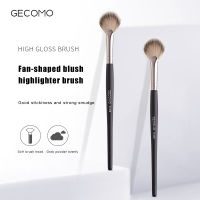 Hot 1PC Loose Powder Brush แปรงแต่งหน้า Black Handle Blush Brush High Brush Partial Face Powder Brush Beauty Makeup Tools