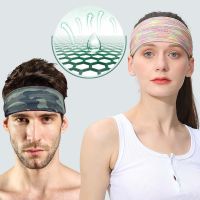 【CW】 Headband Hair Bands Man Woman Outdoor Exercising Wrap Brace Elastic Cycling Sweatband ！