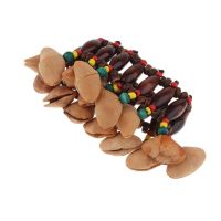 ：《》{“】= N Tribal Style Nuts Handbell Drum Hand Chain Bracelet Nut Shell Percussion Instrument Bells Musical Accessories Kids Toys