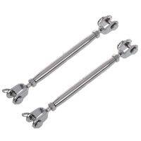 2X 304 Stainless Steel Rigging Screw Closed Body Jaw Jaw Turnbuckle 7/32 inch Thread