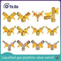 Pipe Fittings 1/2 IN Ball Valve Fittings Liquefied Gas Gas Pipeline Valve Switch Copper Rod Copper Core Tee Socket Connector Pipe Fittings Accessories