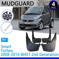 บังโคลนสำหรับ Smart Fortwo W451 2008 ~ 2014 2009 2010 2011 2012 2013ที่อุปกรณ์เสริมรถยนต์บังโคลนอะไหล่ทดแทนอัตโนมัติ