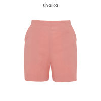 Shaka SS21 S-Curve Shorts-PN-S210410 กางเกงขาสั้น สีพื้น ซิปซ่อนด้านหลัง