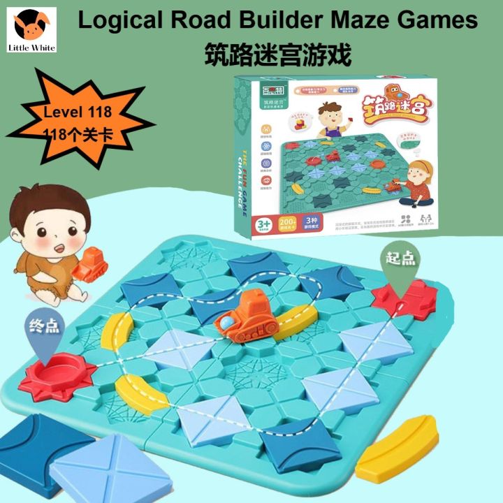 Playing Logical Road Builder  logical road builder game early learn