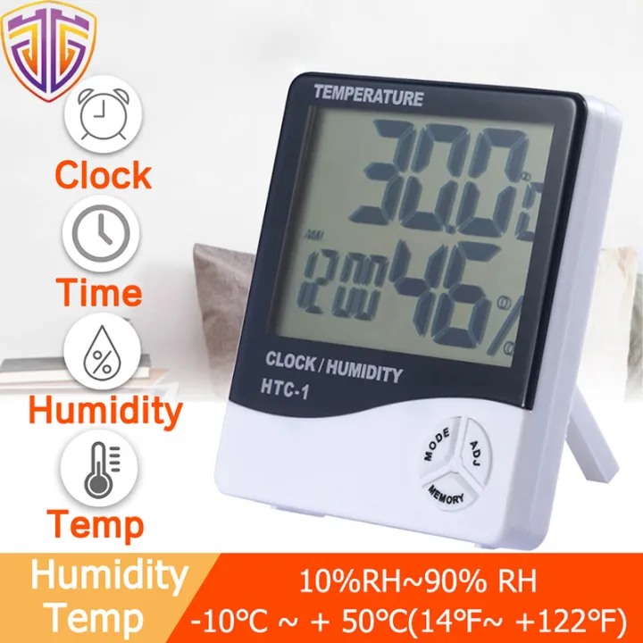 OUDISI 【Ready Stock】 Home Thermometer Digital LCD Wireless Thermometer