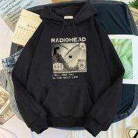 Radiohead RadioIndie Fan Hoodie Funny Graphic Sweatshirts Mens Autumn/Winter Hoodies Pullover Harajuku Soft Hoody Male Clothing Size XS-4XL