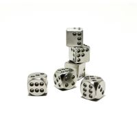 A333 EDC Titanium Alloy Dice Solid TC4 Six-sided Lucky Iced Cooling Dice Outdoor Travel Camping Leisure EDC Gadgets