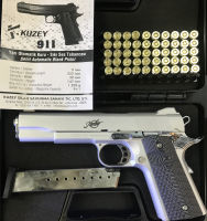 แบลงค์กัน KUZEY 1911 9 mm. P.A.K. ใหม่ Kimber เงินด้าน 5นิ้ว ด้ามG10  สำหรับถ่ายทำภาพยนตร์