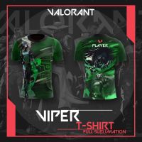 (All sizes are in stock)   2023 New Valorant Viper V2 T-shirt (Full sublimation) Mens 3D T-shirt Size XXS-6XL 3D Shirt  (You can customize the name and pattern for free)