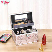 PIA885 NiceLand Make-Up Bag พกพาได้ด้วยความจุขนาดใหญ่ Toner และขวดใส่โลชั่นและเครื่องสำอางค์กล่องเก็บของ Tattoo Manicure Multi-Layer กล่องเครื่องมือ