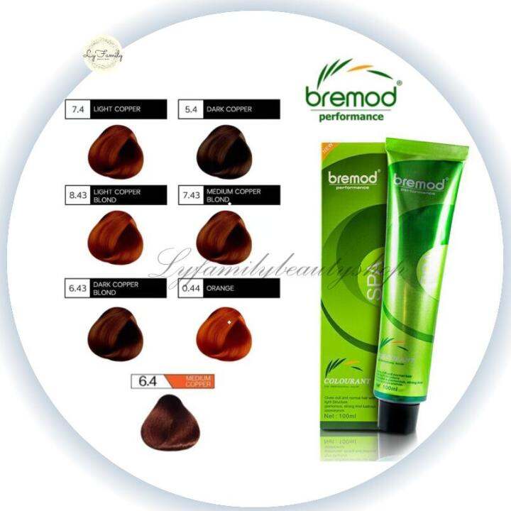 Bremod Hair Color Dye 100ml Copper 6/43 7/43 8/43 5/4 6/4 7/4 0/44