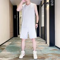 NEW?Jersey Basketball Mens Summer Ice Silk Quick-Drying Sleevelesstt-Shirt Ball Uniform Running Sports Fitness Morning