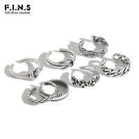 {BUSA Fashion Accessories} F.I.N.S 925แหวนแฟชั่นสเตอร์ลิงผู้หญิงขนาดเล็กแหวนข้อนิ้วมือปรับได้หลายสไตล์แหวนนิ้วเท้าชายหาด