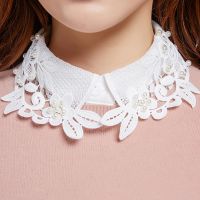 【cw】 Fake Collar Shoulder Wrap Adjustable Collars for Blouse/Shirts False