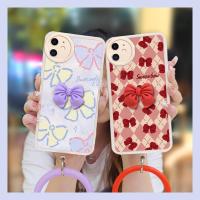 soft shell protective case Phone Case For iphone 12 Liquid silicone shell high-grade Simplicity bowknot Anti-fall cute