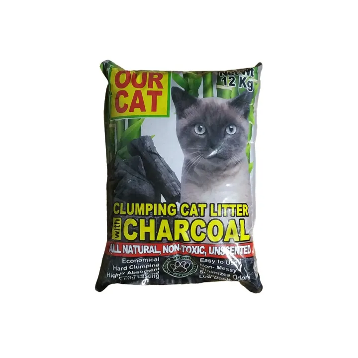 Our Cat Clumping Cat litter with Charcoal (12kg) Lazada PH