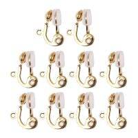 【YF】 10Pc Clip-on Earring Converter Non-pierced Ear Hoop With Comfort Cushion