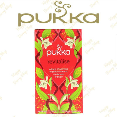 ชา PUKKA Organic Herbal Tea 🍃⭐REVITALISE⭐🍵 ชาสมุนไพรออแกนิค ชาเพื่อสุขภาพจากประเทศอังกฤษ 1 กล่องมี 20 ซอง