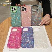 KISSCASE เคสโทรศัพท์มีลายเปลือกที่มีสีสันสำหรับ Iphone 14 13 12 11 Pro Max Xr X เคส IMD เคสโทรศัพท์กันกระแทกอะคริลิคสองด้าน