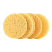 【FCL】☫▪  5pcs Face Round Makeup Remover Tools Wood Pulp Sponge Cellulose Compress Puff Facial Washing