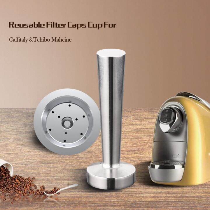 For Caffitaly Tchibo Cafissimo ALDI Expressi Refillable KFee Coffee Capsule Pod Filters