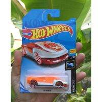 รถ ฮอท วิลส์ รถเหล็ก Hotwheels แท้ รถของเล่นเด็ก Hot Wheels 64 EL VIENTO X-RAYCERS สีส้ม Orange Color จ๊าบ มาก CARS TOYS