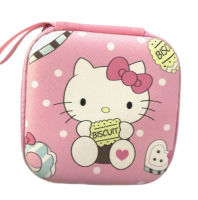 KITTY กล่องเก็บสายชาร์จ   กล่องใส่ PWB  ,, หูฟัง , เอนกประสงค์, Size M ลาย hello kitty biscuit M งานดี evaกันกระแทก งานสวยงาม มีบริการเก็บเงินปลายทาง    NOEYNEST